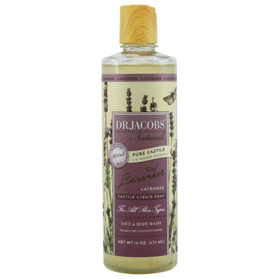 Dr Jacobs Naturals Lavender Liquid Castile Soap Body Wash 437ml
