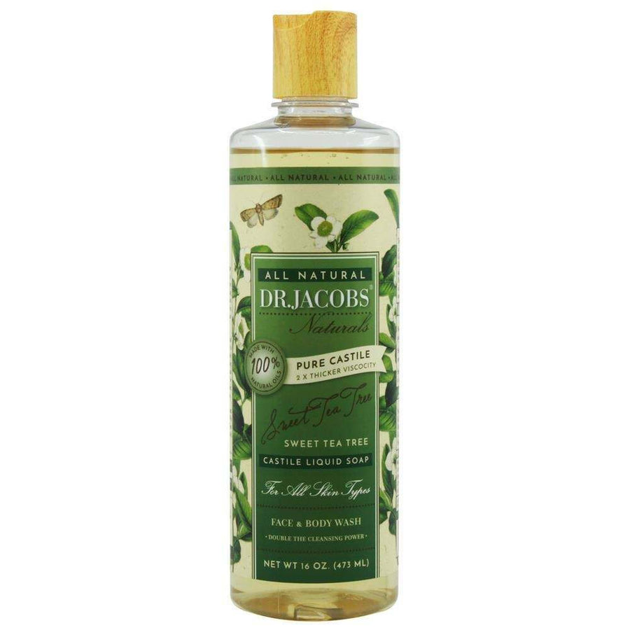 Dr Jacobs Naturals Sweet Tea Tree Liquid Castile Soap Body Wash 437ml