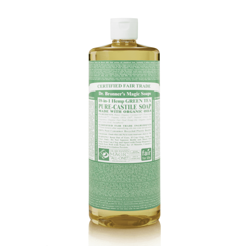 Dr Bronner's Organic Green Tea Castile Liquid Soap 473ml