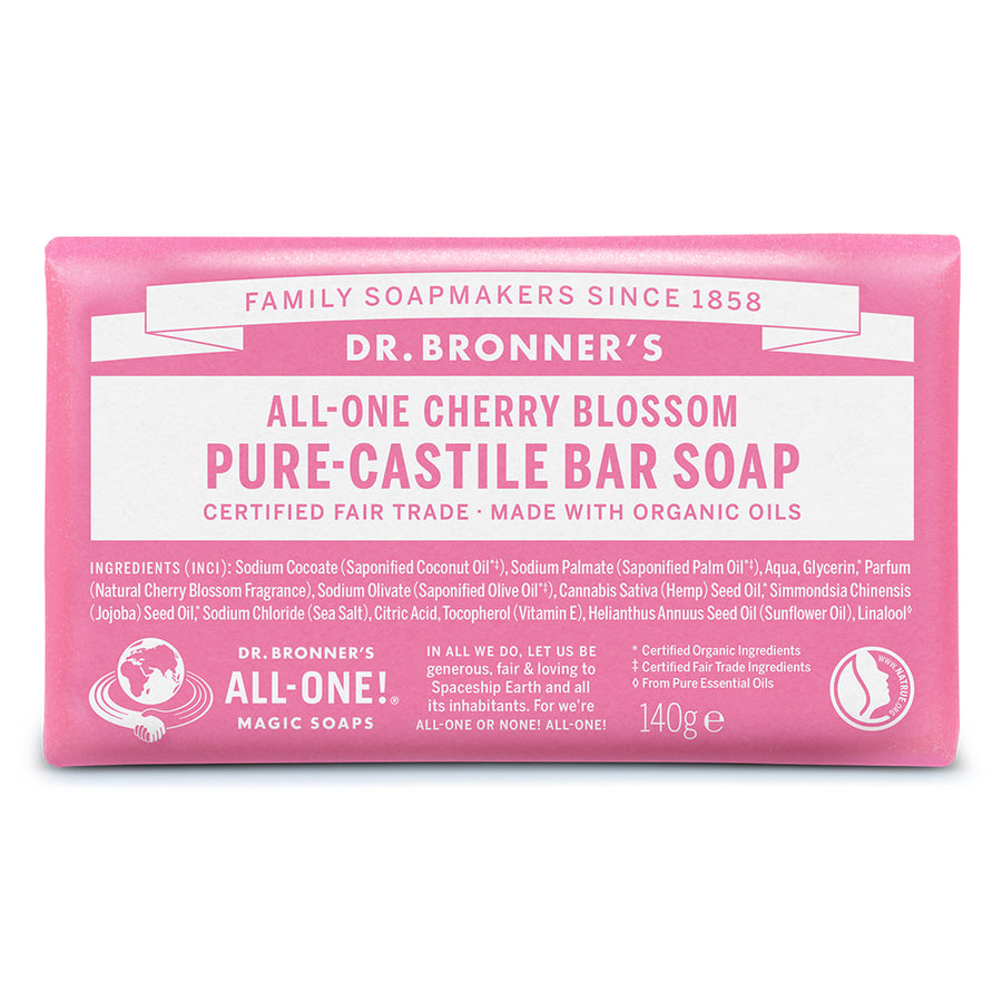 Dr Bronner Organic Cherry Blossom Soap Bar 140g