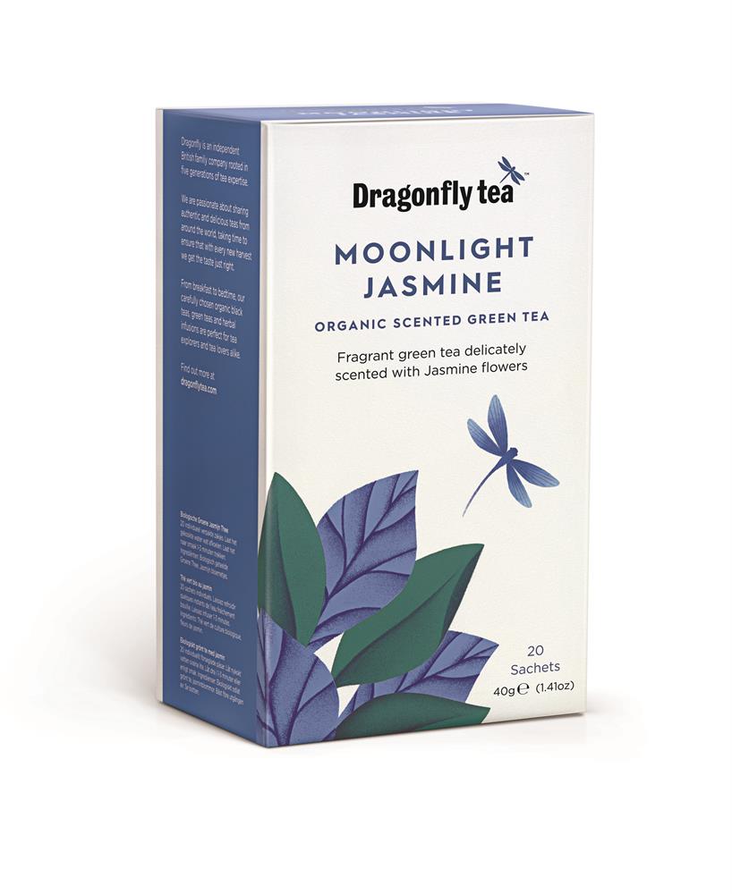 Dragonfly Tea Moonlight Jasmine Organic Green Tea 20 Sachets