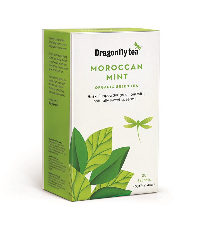 Dragonfly Tea Moroccan Mint Organic Green Tea 20 Sachets