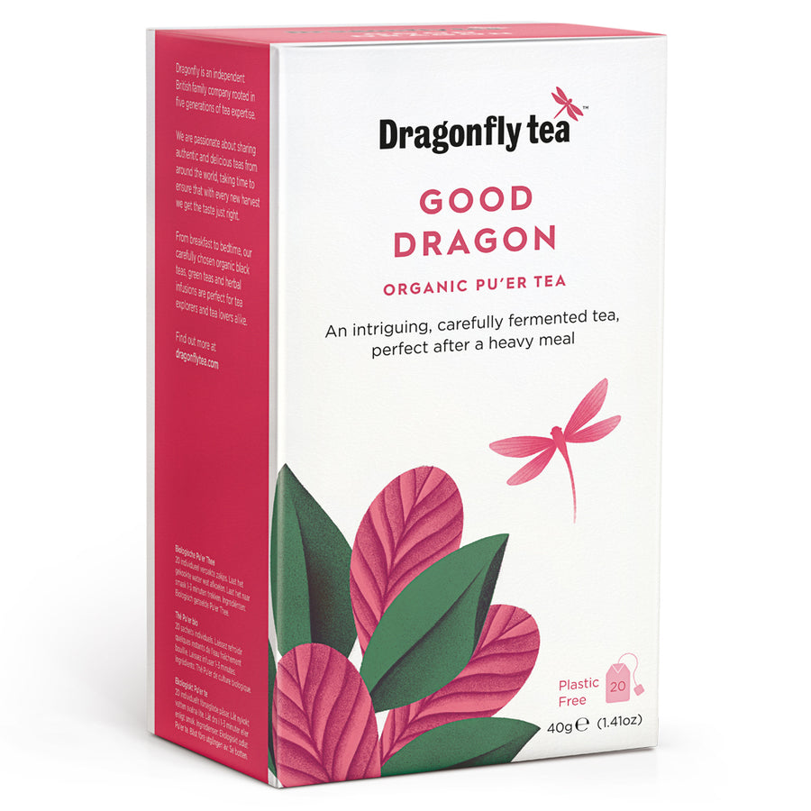 Dragonfly Tea Good Dragon Organic Pu'er 20 Sachets