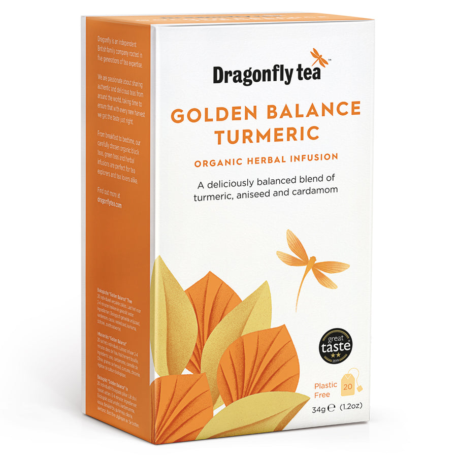 Dragonfly Tea Organic Golden Balance Detox Tea 20 Sachets