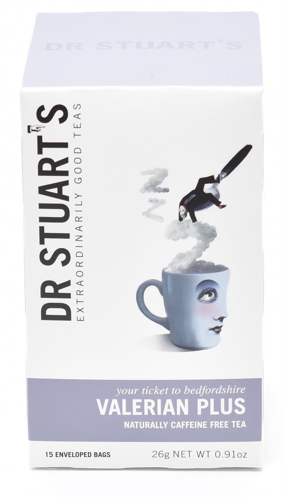 Dr Stuarts Valerian Plus Tea 15 Bags - Pack of 4