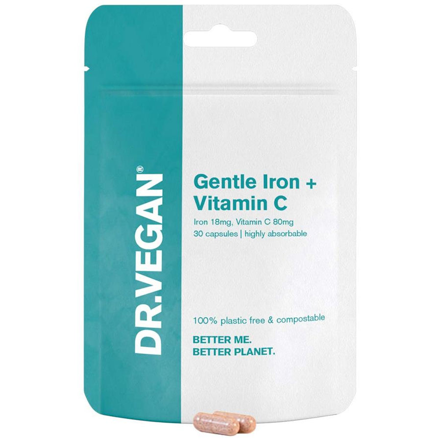 Dr Vegan Gentle Iron & Vitamin C - 30 Capsules