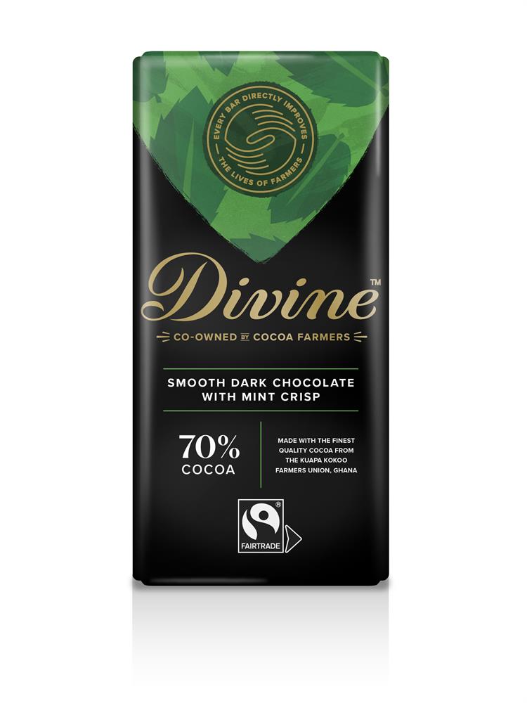 Divine Mint Dark Chocolate 90g - Pack of 3