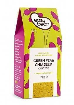 Easy Bean Green Pea & Chia Seed Crackers 160g