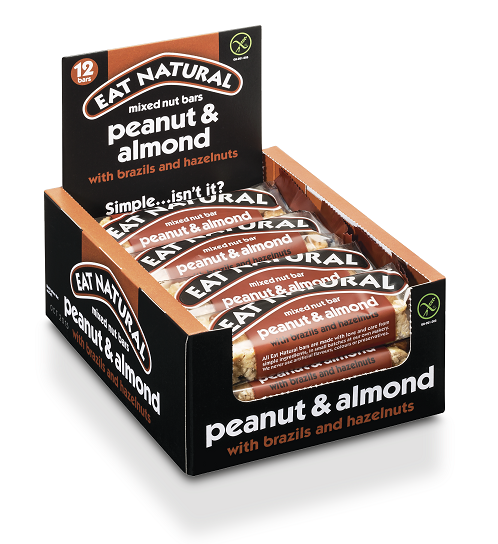 Eat Natural Peanut & Almond Mixed Nut Bar 45g - Pack of 12