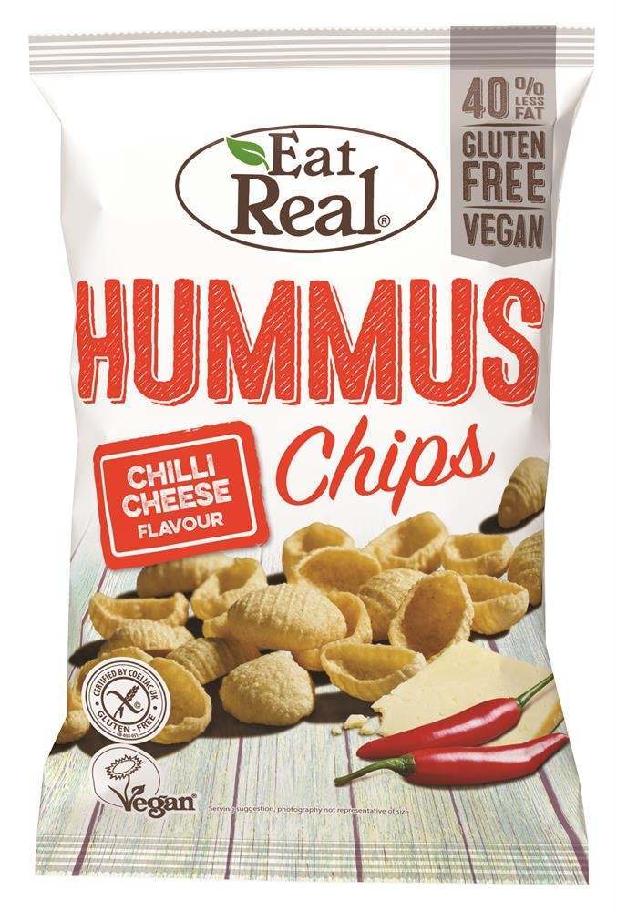 Eat Real Hummus Chilli Cheese Chips 45g - Pack of 6