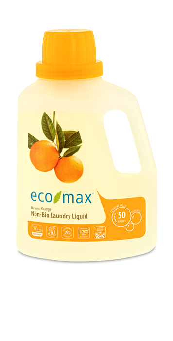 Eco-Max Natural Orange Non-Bio Laundry Liquid 1.5 Litre