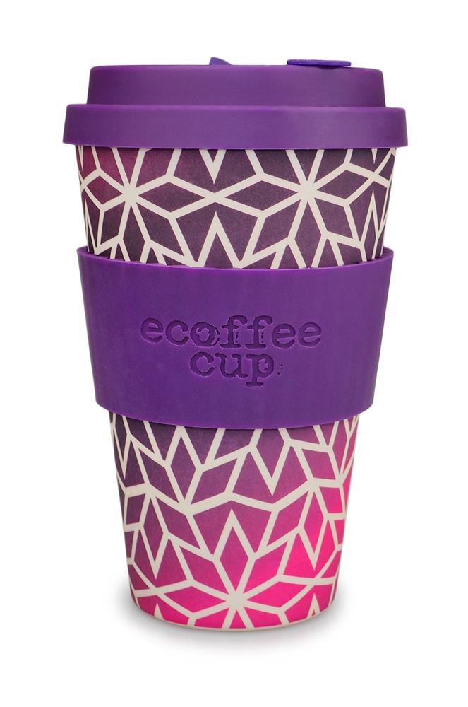 Ecoffee Stargrape with Dark Purple Reusable Travel Cup  