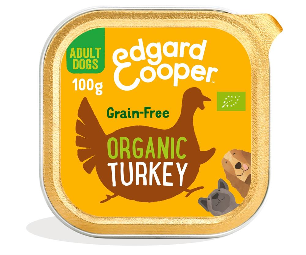 Edgard & Cooper Organic Turkey with Coconut & Chia for Dogs 100g