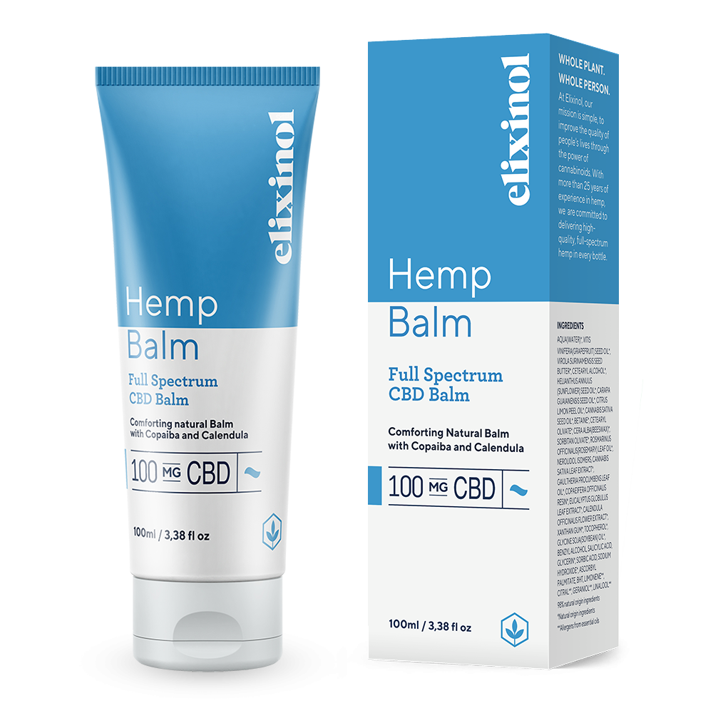 Elixinol CBD 100mg Full Spectrum Hemp Balm 100ml