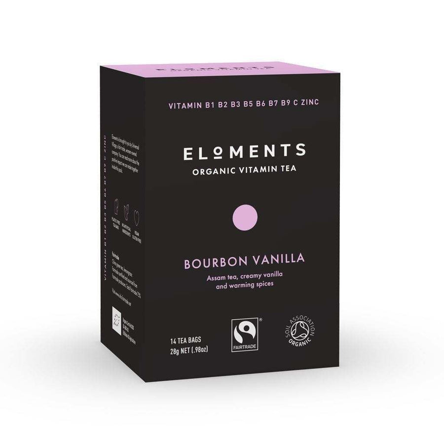 Eloments Organic Vitamin Tea Bourbon Vanilla 14 Tea Bags