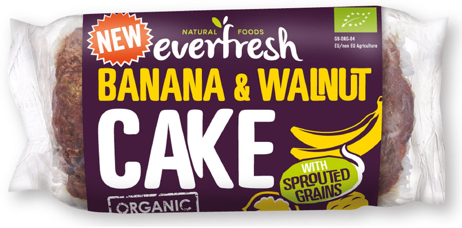 Everfresh Bakery Organic Banana & Walnut Cake 350g