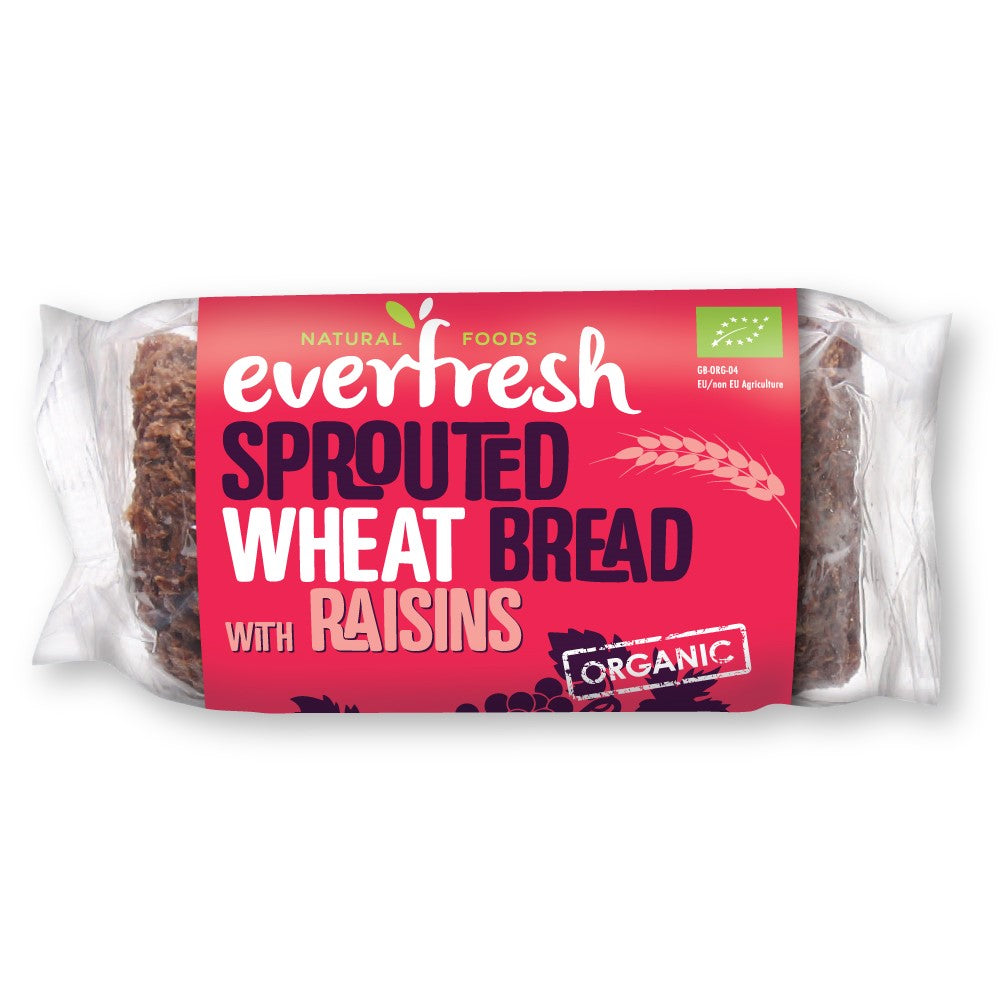 Everfresh Bakery Organic Sprouted Wheat Bread with Raisins 400g