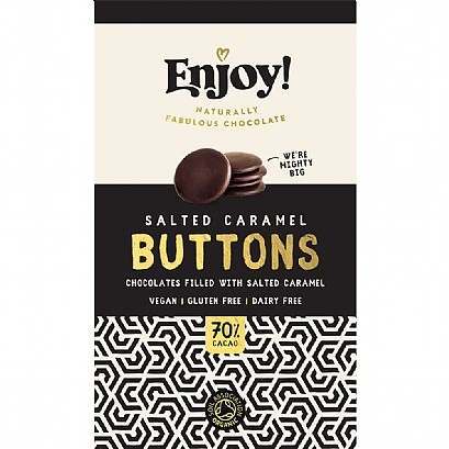Enjoy! Salted Caramel Filled Chocolate Buttons 96g