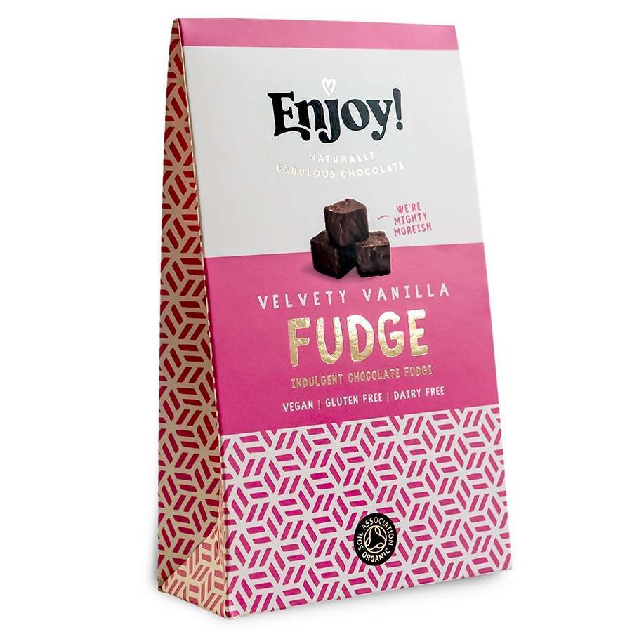 Enjoy! Vanilla Chocolate Fudge 100g