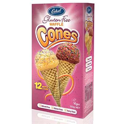 Eskal Gluten Free Ice Cream Waffle Cones 