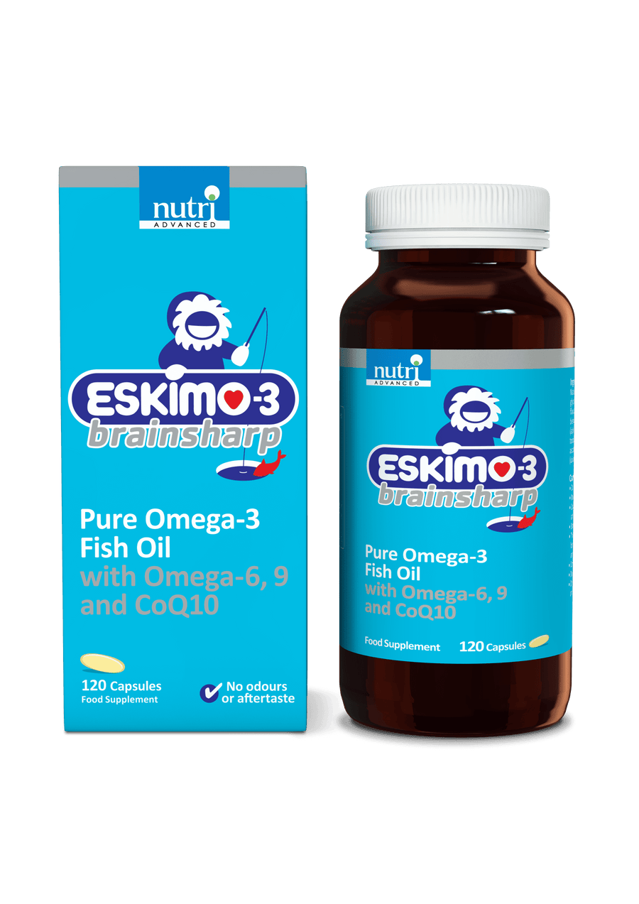 Eskimo-3 Brainsharp Pure Omega-3 Fish Oil 120 Capsules