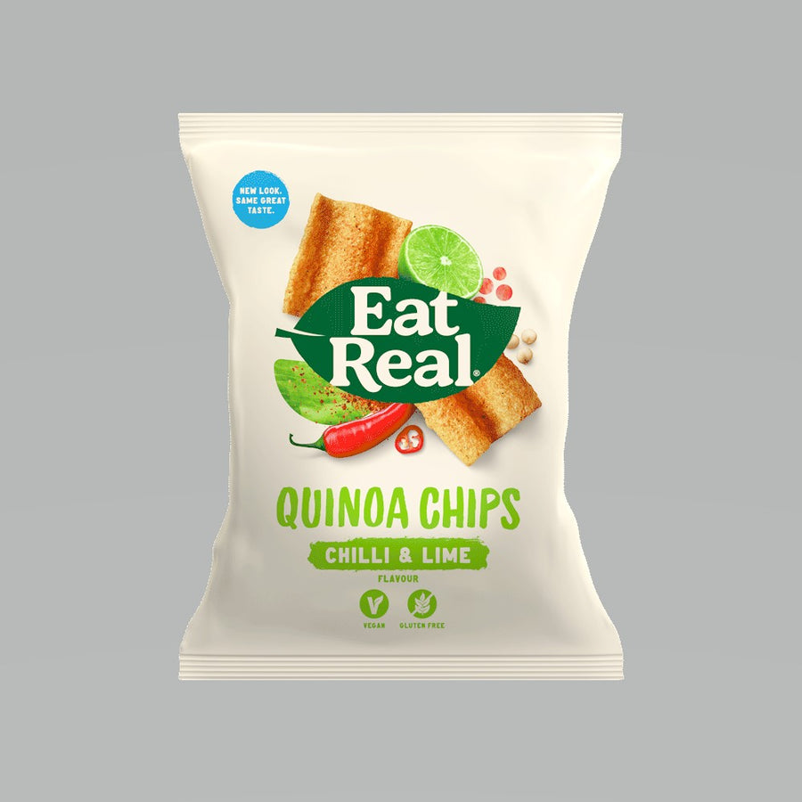 Eat Real Quinoa Chilli & Lime Chips 30g - Pack of 6