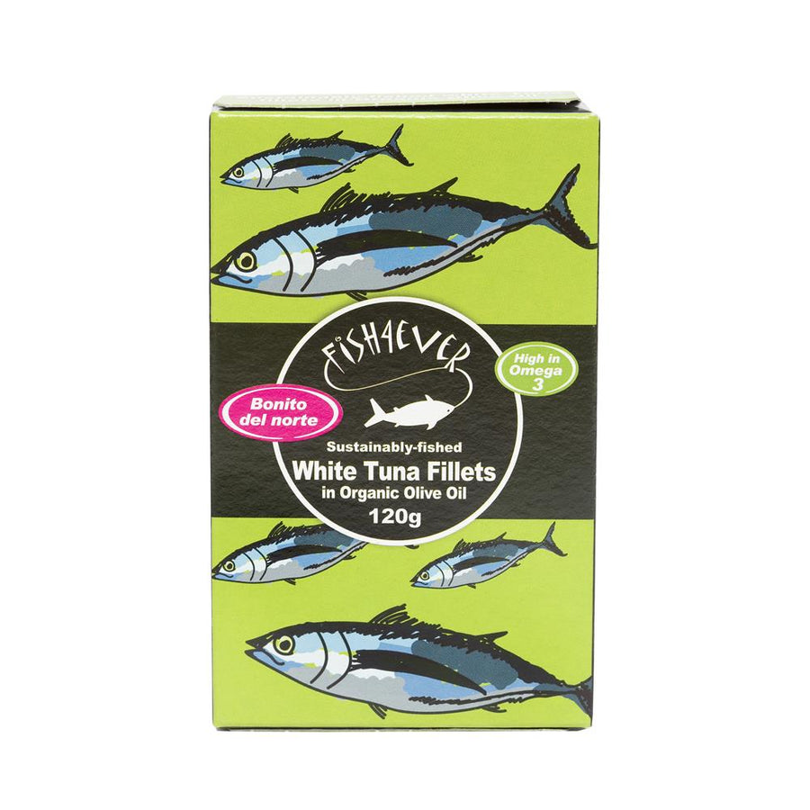 Fish4Ever White Tuna Fish in Organic Olive Oil 120g