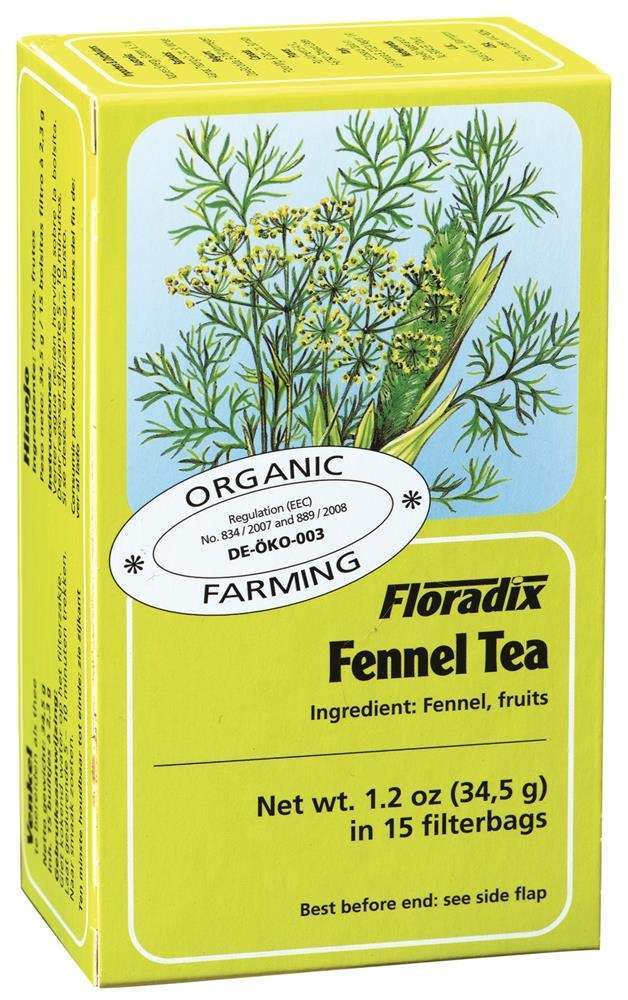 Floradix Organic Fennel Herbal Tea 15 Bags
