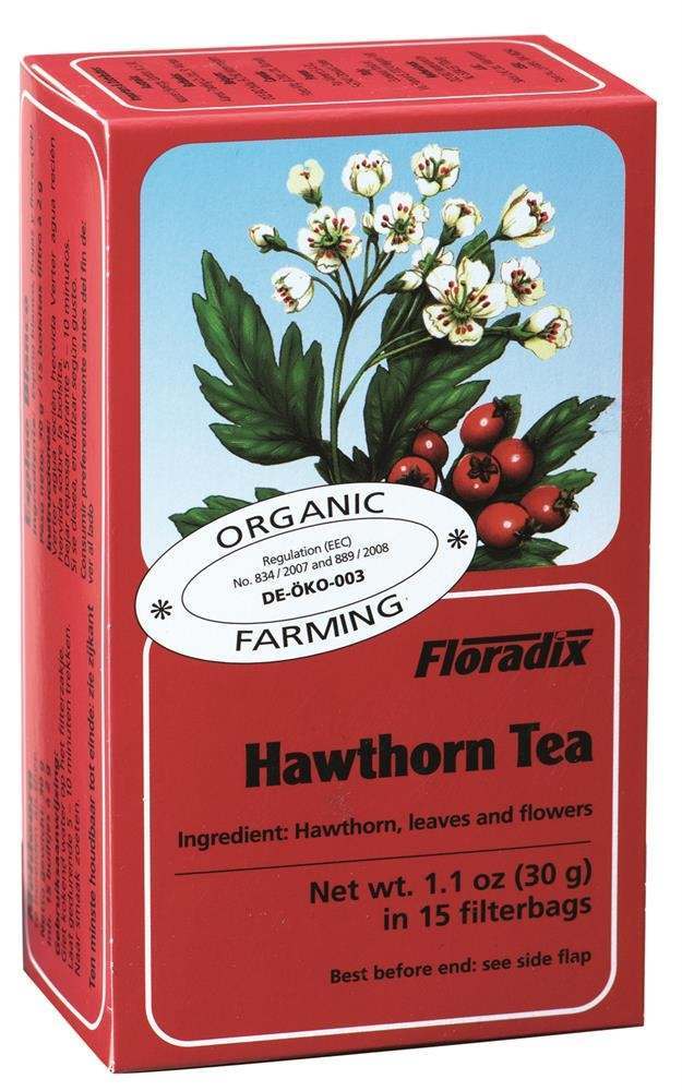 Floradix Organic Hawthorn Herbal Tea 15 Bags