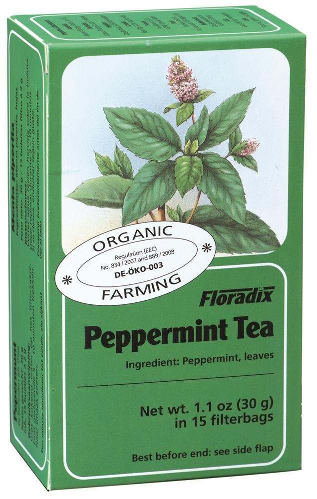 Floradix Organic Peppermint Herbal Tea 15 Bags