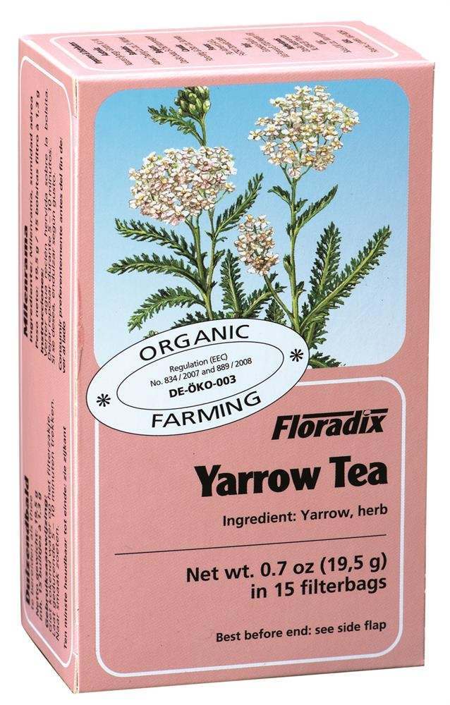 Floradix Organic Yarrow Herbal Tea 15 Bags