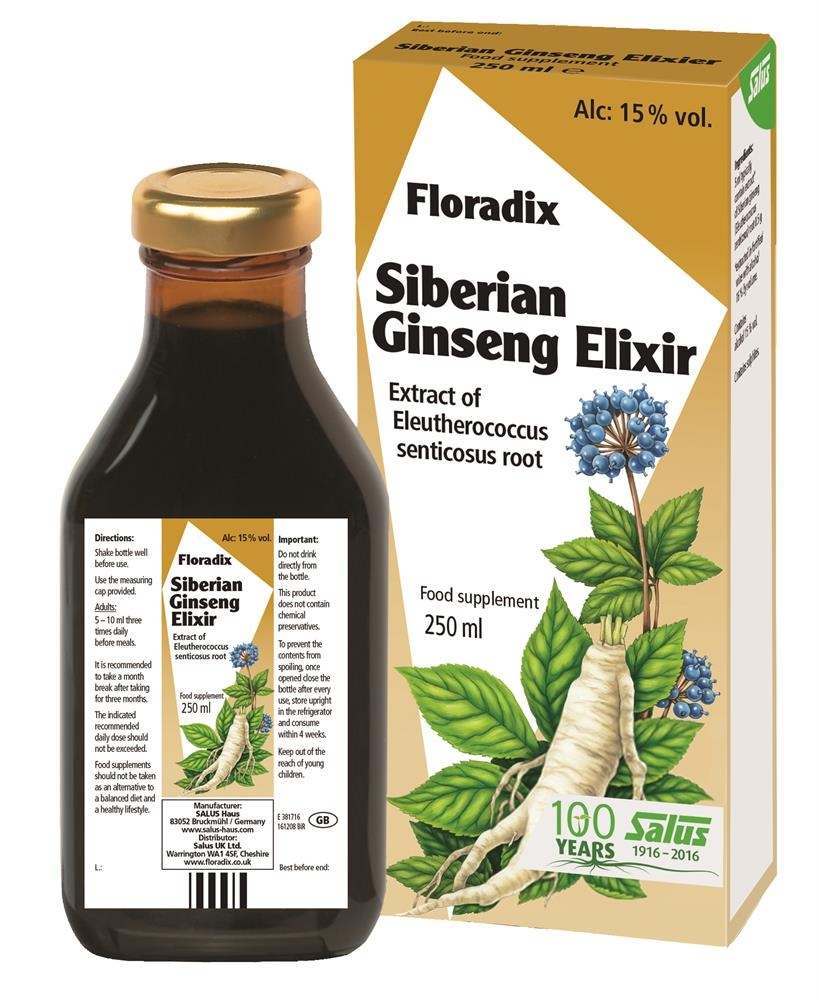 Floradix Siberian Ginseng Elixir 250ml