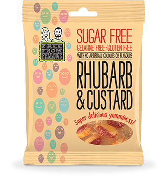 Free From Fellows Rhubarb & Custard Boiled Sweets 70g