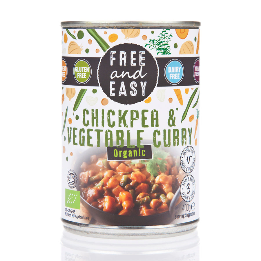 Free & Easy Free From Organic Chickpea & Vegetable Curry 400g