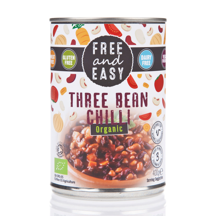 Free & Easy Free From Organic Three Bean Chilli 400g