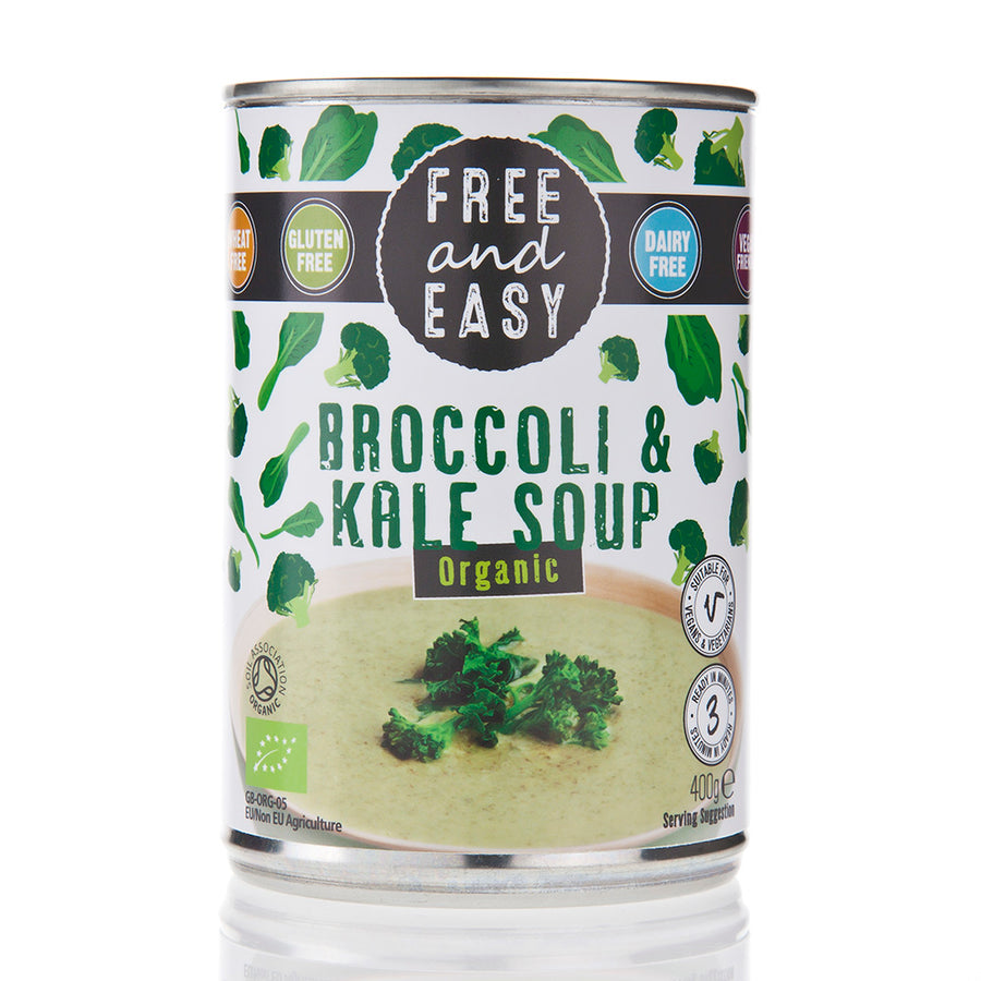 Free & Easy Organic Broccoli & Kale Soup 400g