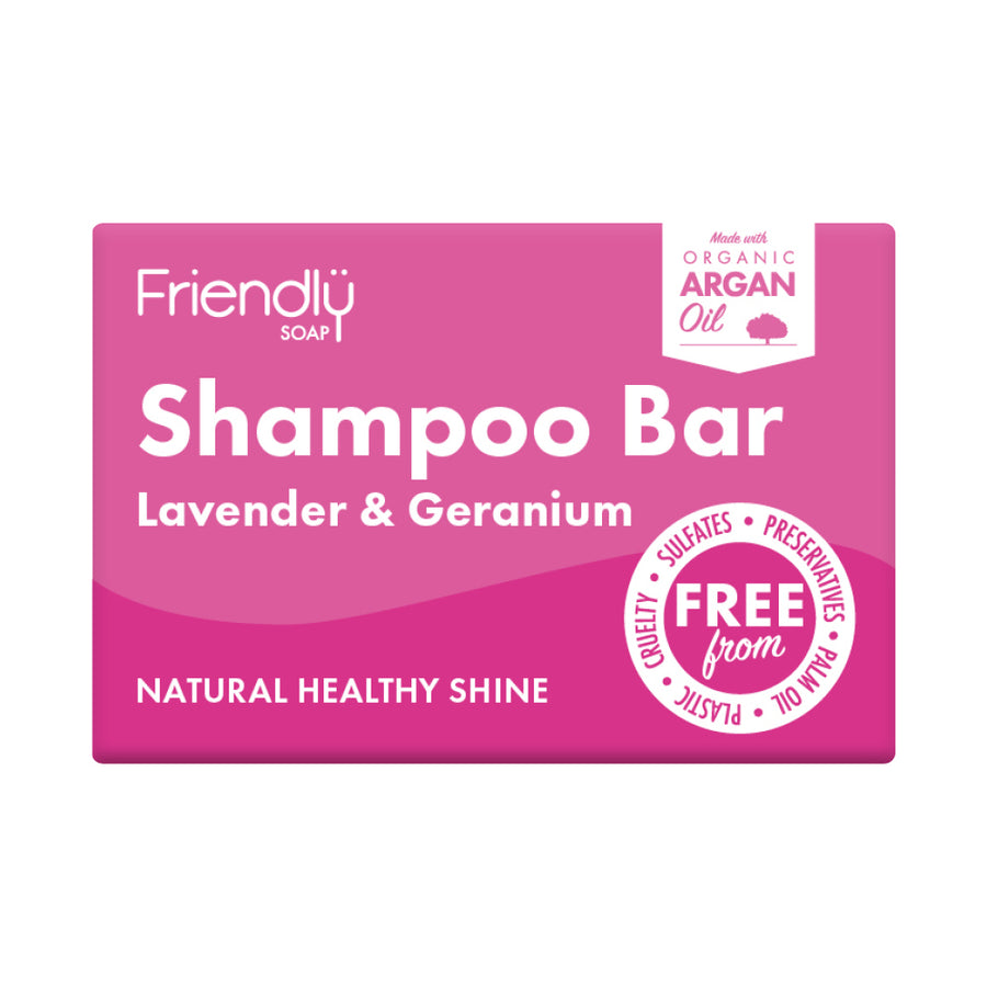 Friendly Soap Lavender & Geranium Natural Shampoo Bar 95g