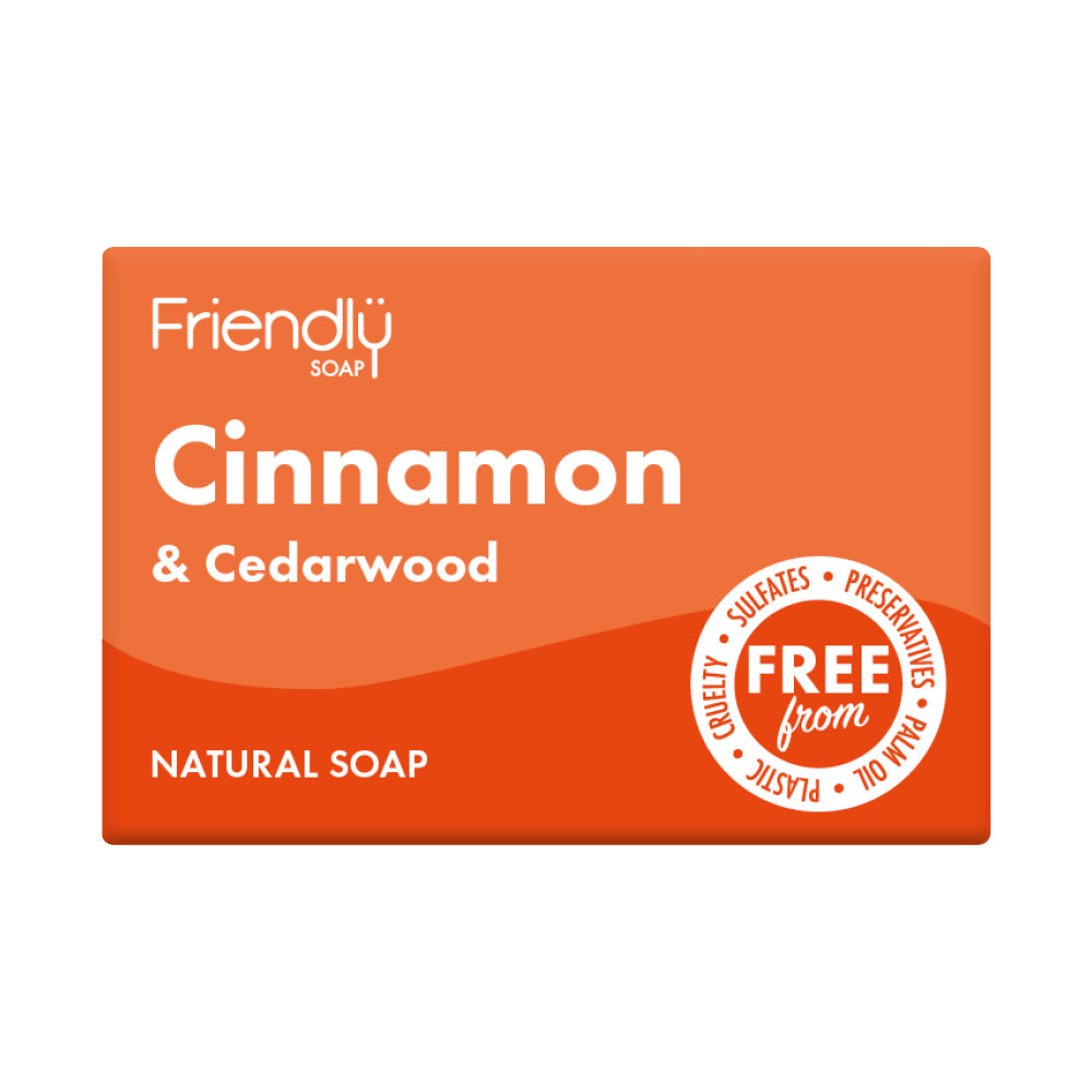 Friendly Soap Natural Cinnamon & Cedarwood Soap 95g