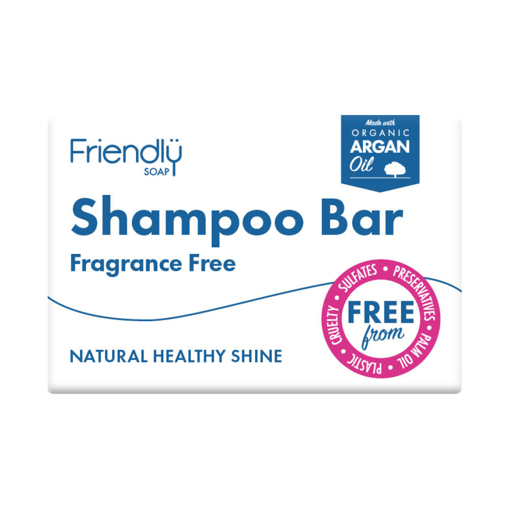 Friendly Soap Natural Fragrance Free Shampoo Bar 95g