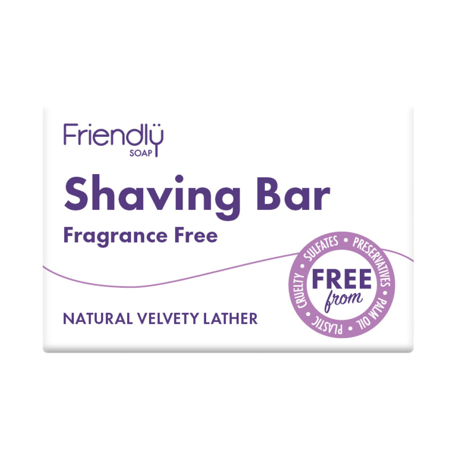 Friendly Soap Natural Fragrance Free Shaving Bar 95g