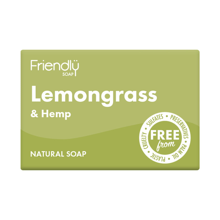 Friendly Soap Natural Lemongrass & Hemp Bath Soap 95g