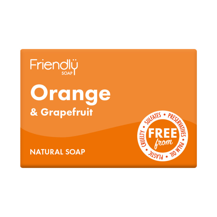 Friendly Soap Natural Orange & Grapefruit Bath Soap 95g