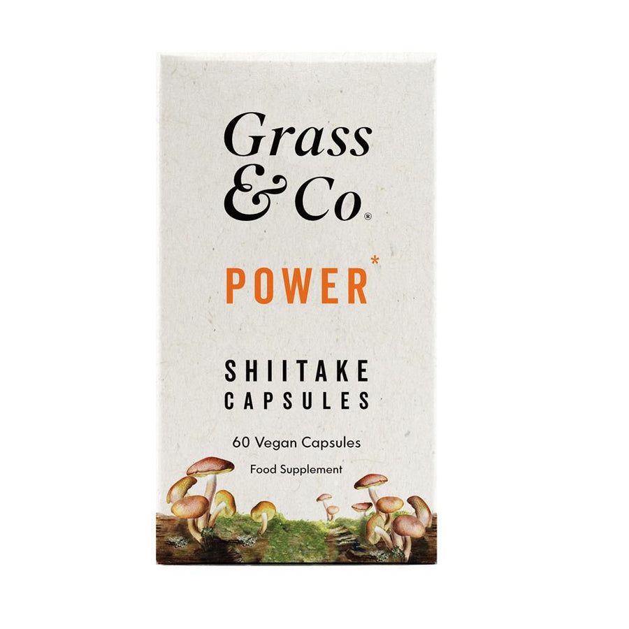 Grass & Co. POWER Shiitake Mushrooms - 60 Vegan Capsules