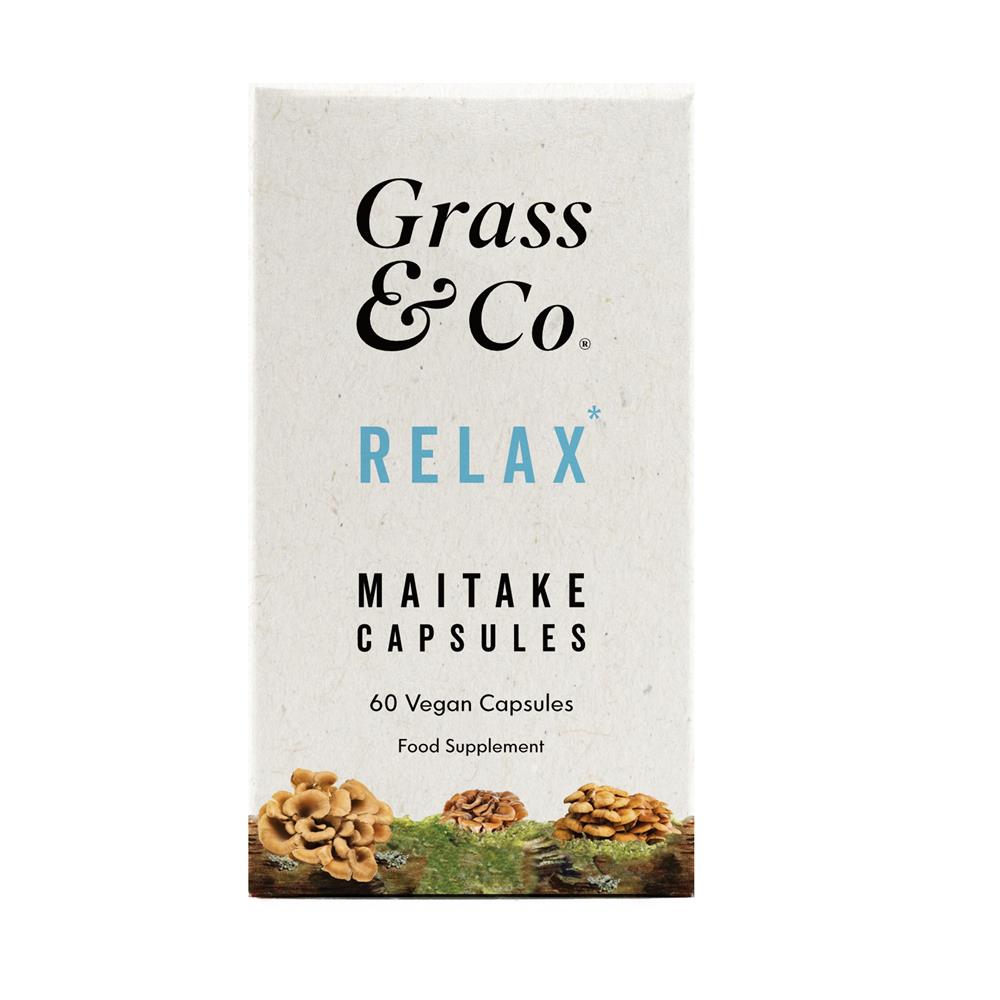 Grass & Co. RELAX Maitake Mushrooms - 60 Vegan Capsules