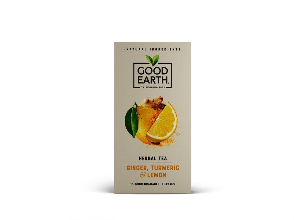 Good Earth Lemon, Ginger & Turmeric Tea - 15 Bags