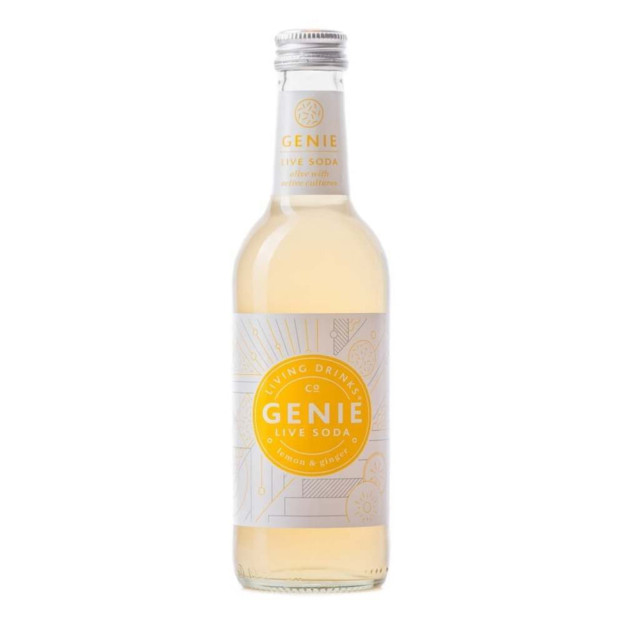Genie Living Drinks Lemon & Ginger Soda 330ml