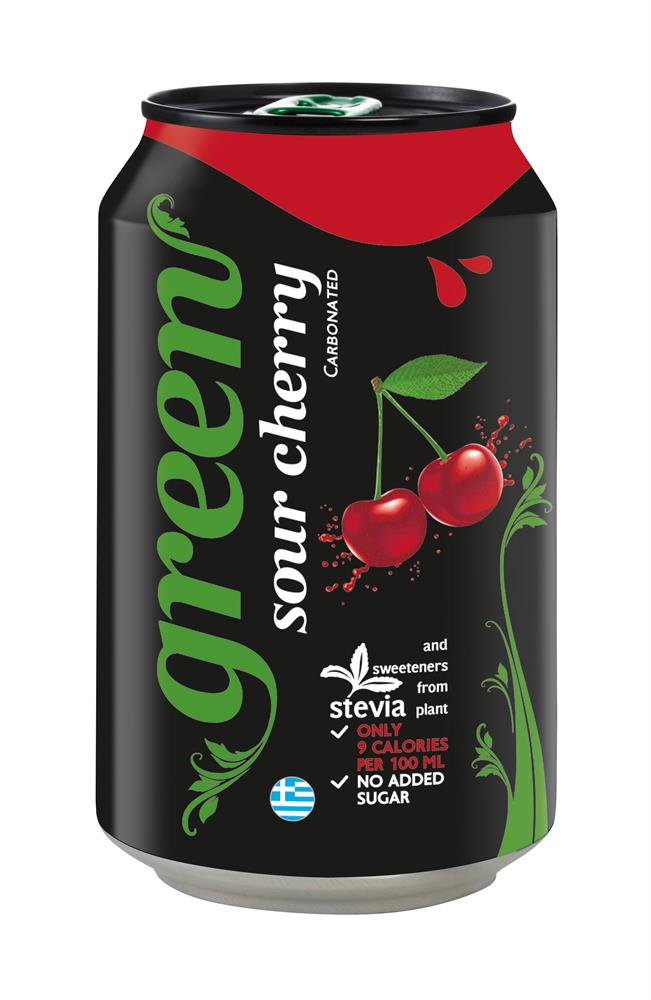 Green Sour Cherry Can 330ml - Pack of 6
