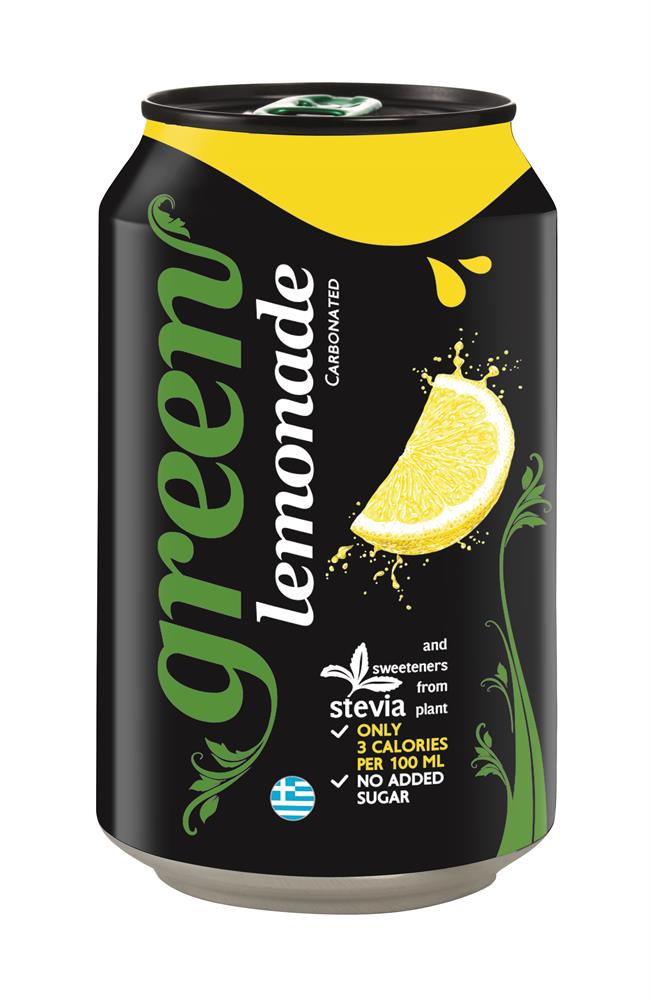 Green Lemonade Can 330ml - Pack of 6