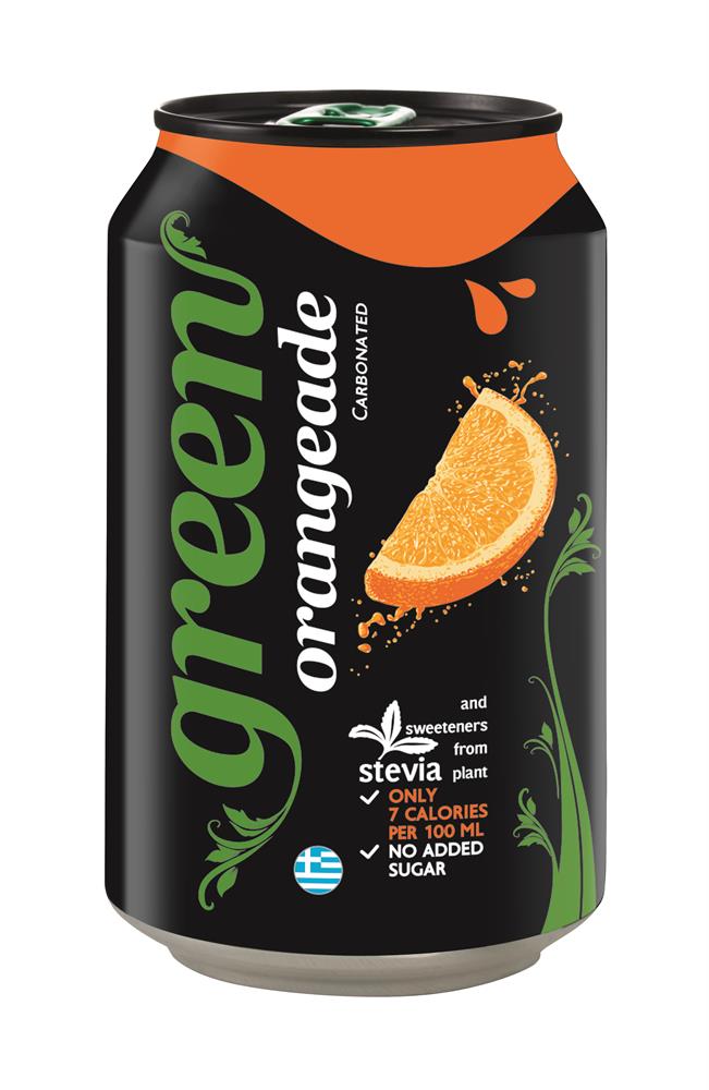 Green Orangeade Can 330ml - Pack of 6