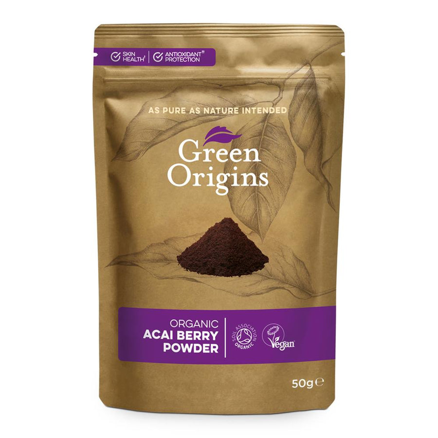 Green Origins Freeze Dried Organic Acai Berry Powder 50g